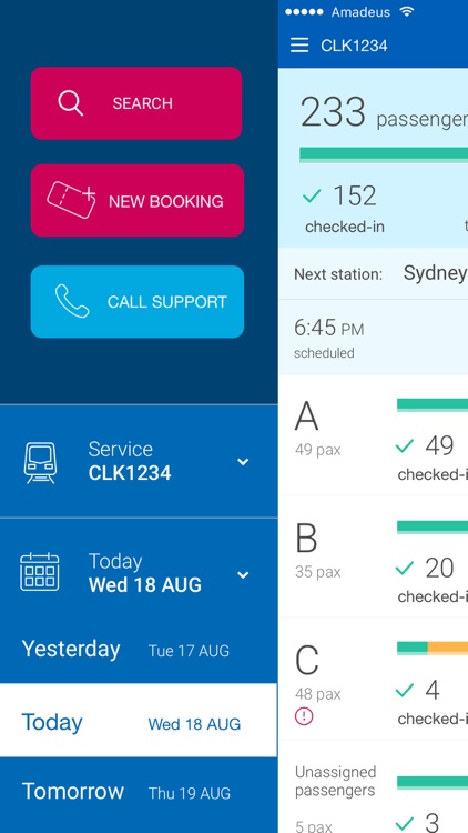 Amadeus Rail Onboard App