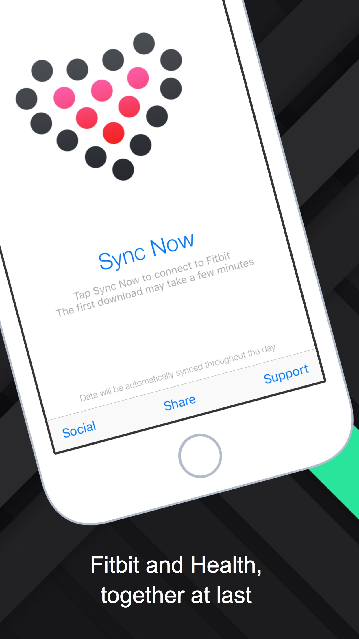 Screenshot do app Sync Solver - Fitbit to Health