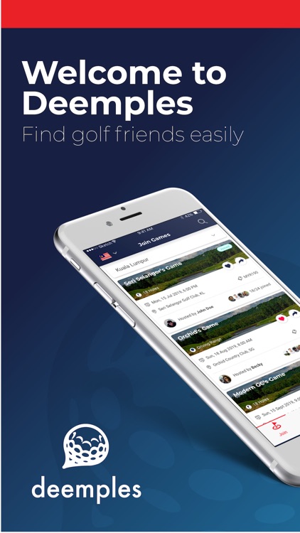 Deemples: Find Golf Buddies