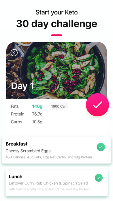 Keto Diet App:Menu and Tracker screenshot 3