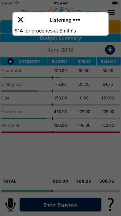 Talking Budget screenshot-3