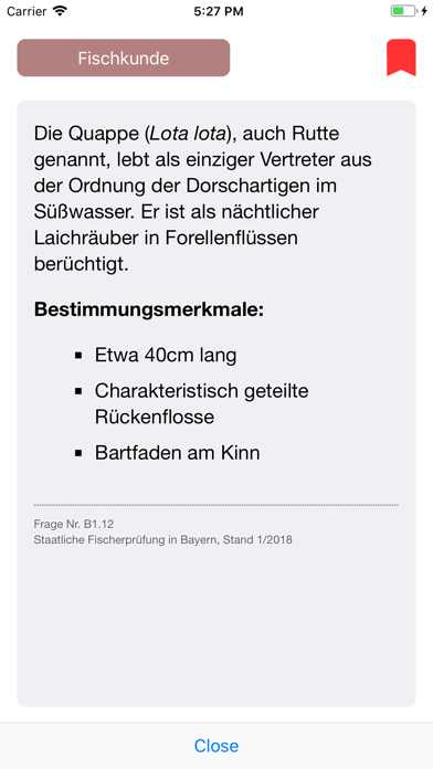 Fischereiprüfung Bayern app screenshot 3 by Lars Behnke - appdatabase.net