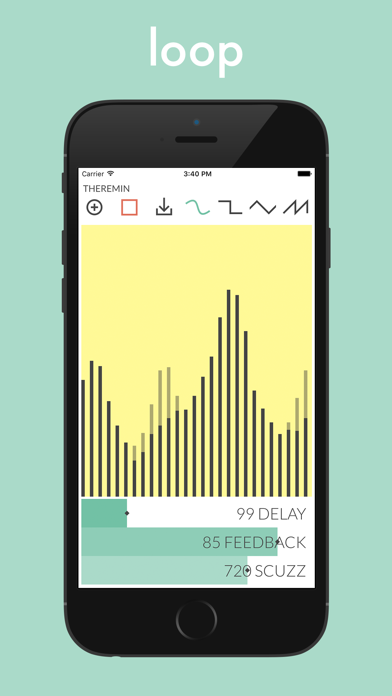 How to cancel & delete Theremin Synth - Record & Loop from iphone & ipad 3