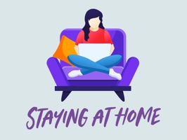 Staying At Home Stickers