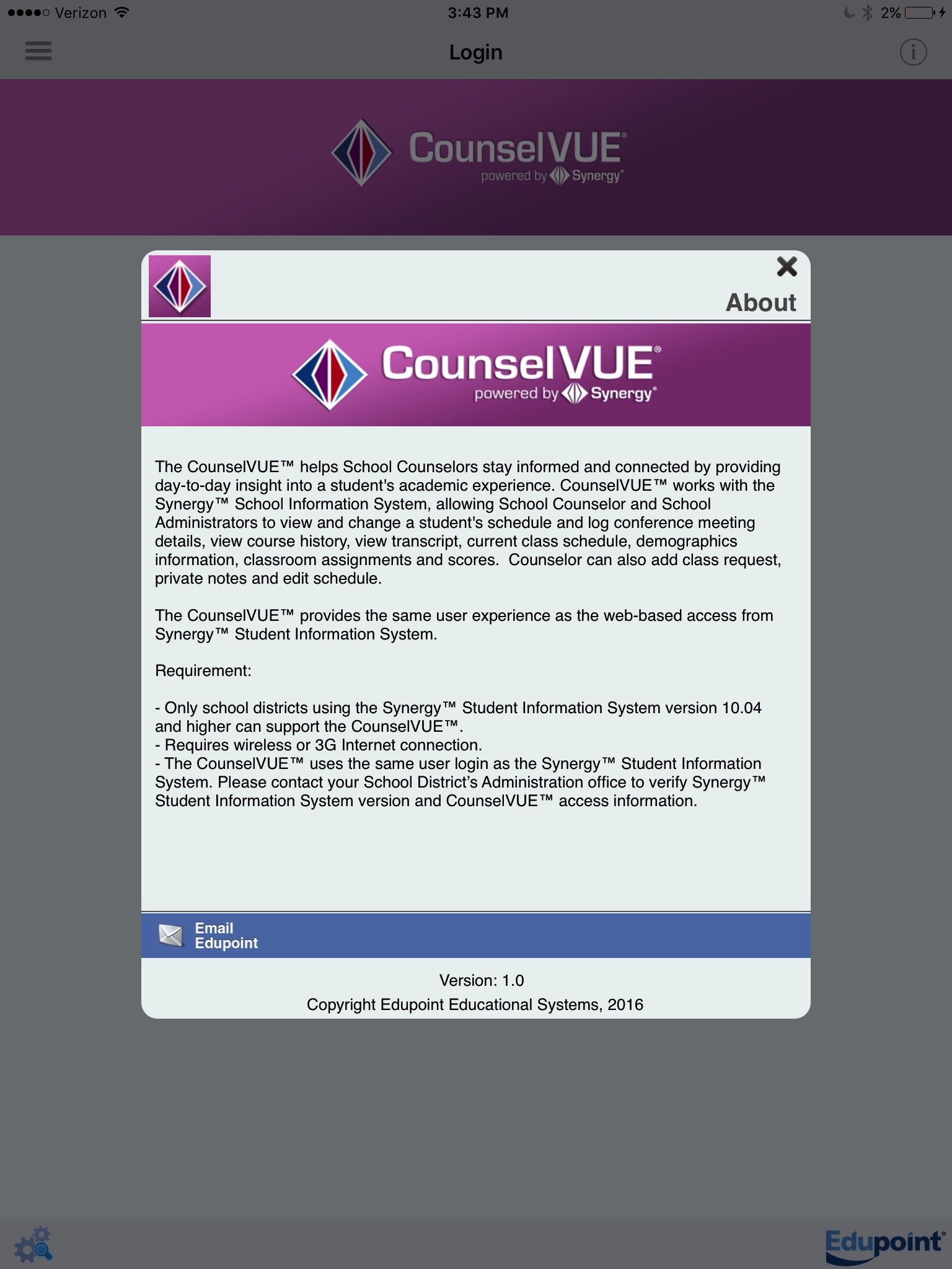 CounselVUE screenshot 2