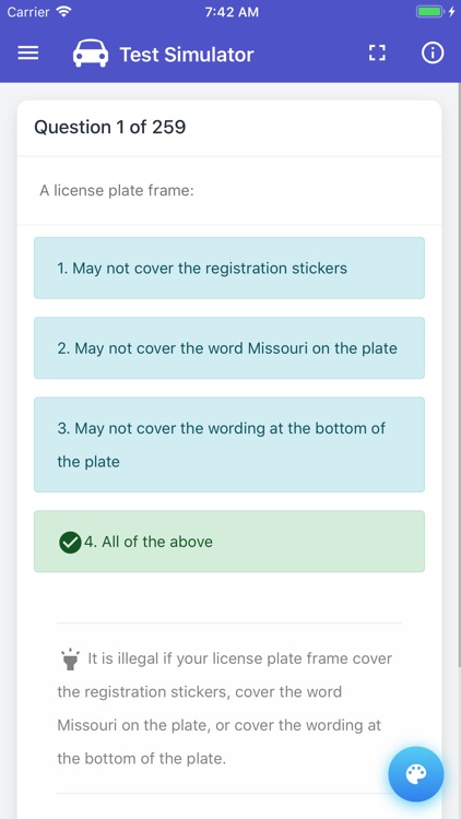 Missouri DOR Practice Exam screenshot-9