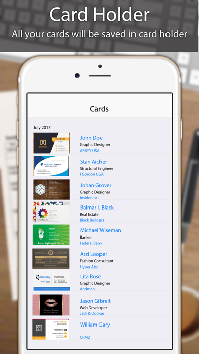 Business Card Scanner, Reader screenshot 3