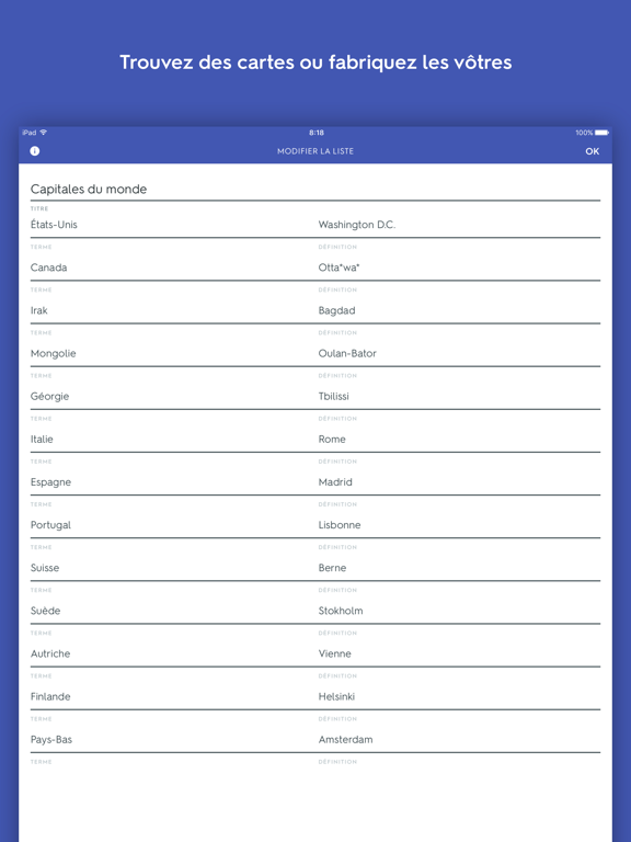 Quizlet : cartes mémo Quizlet : cartes mémo