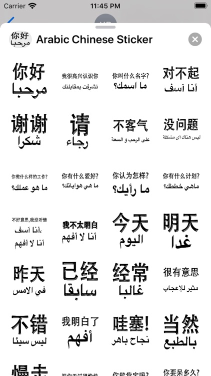 Arabic Chinese Sticker screenshot-6