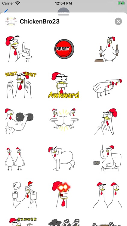 Chicken Bro 23 Sticker Pack