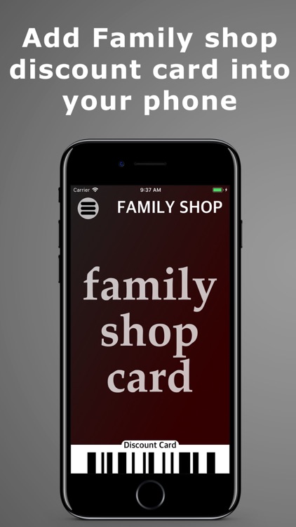 Family Shop Card