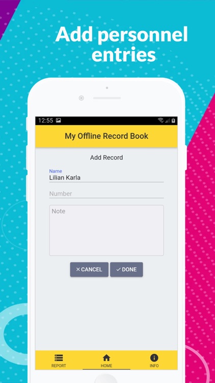 Offline Record Book