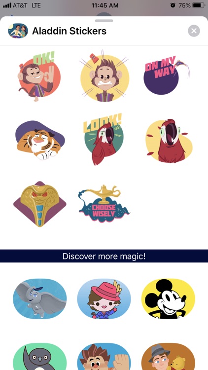 Aladdin, Disney sticker