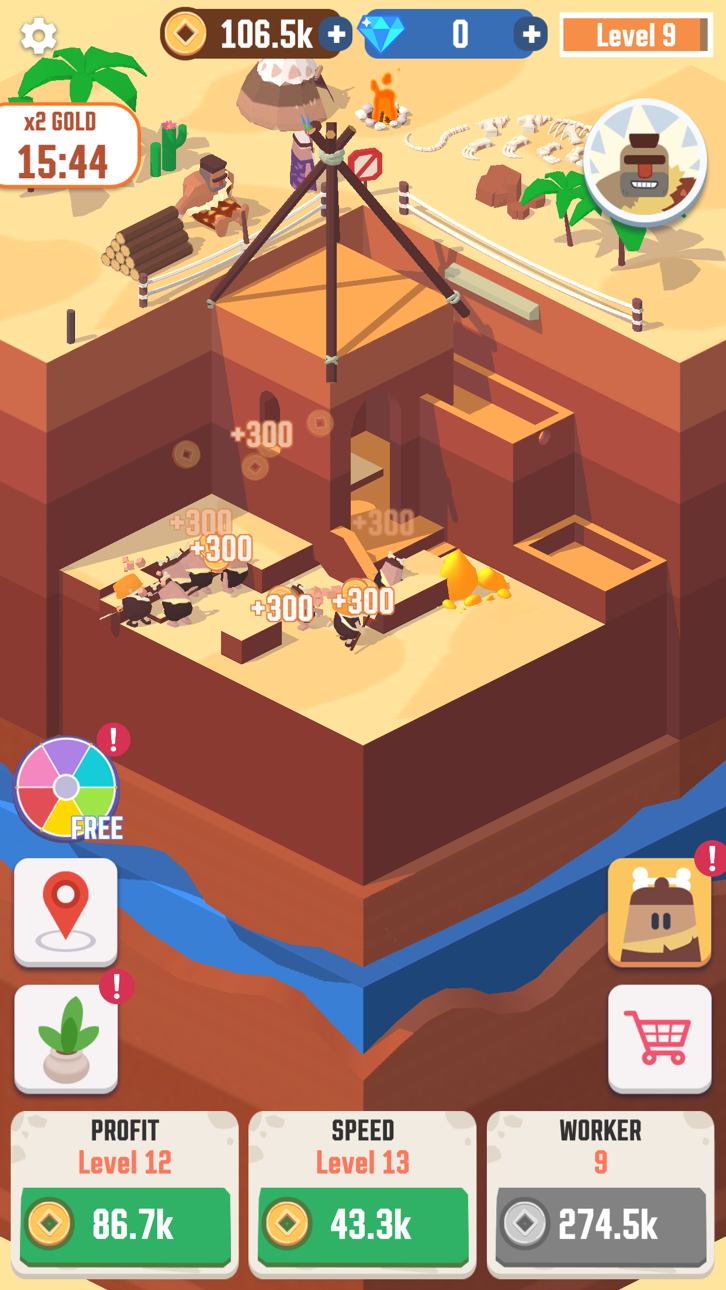 Idle Digging Tycoon Hack screenshot 2 - iOS game interface
