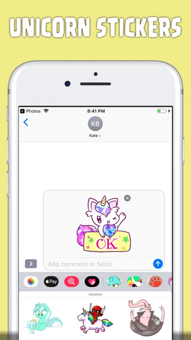 sweet unicorn stickers screenshot 4