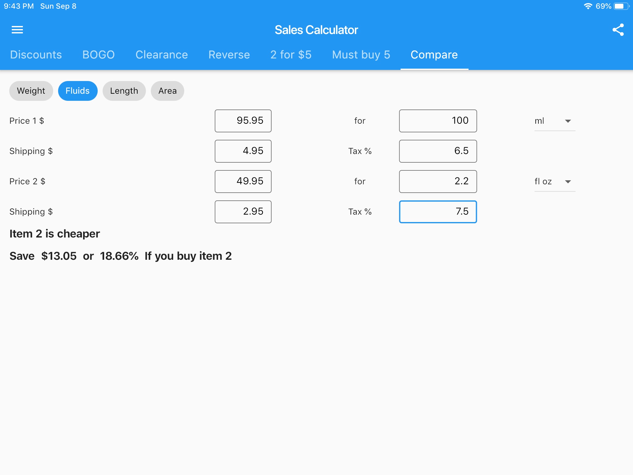 Price & Discount Calculator screenshot 3