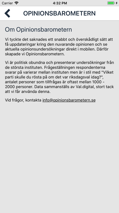 Opinionsbarometern screenshot 2