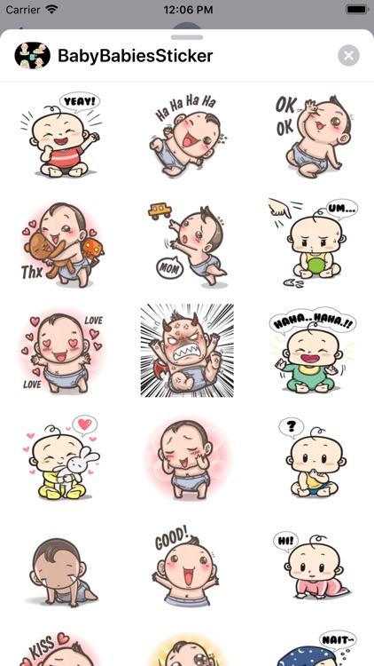 Cute Babies Stickers Baby Moji screenshot-3