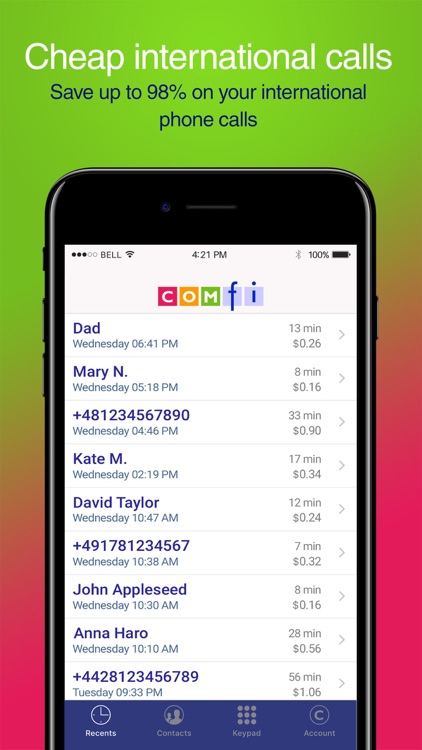 Comfi Cheap International Call screenshot-3