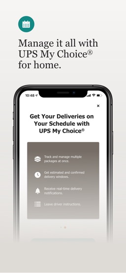 UPS Mobile app screenshot