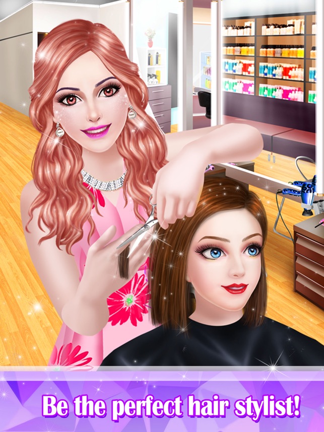 Hair Styles Fashion Girl Salon On The App Store - pink hair free roblox girl hair not a model