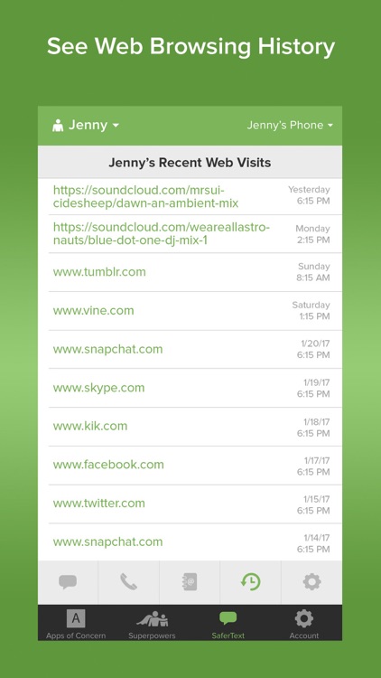 SaferKid Text Monitoring App
