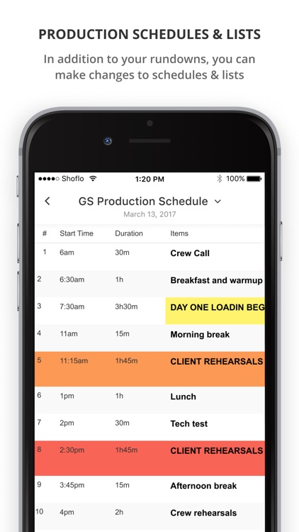 Shoflo: Rundown Software screenshot-3