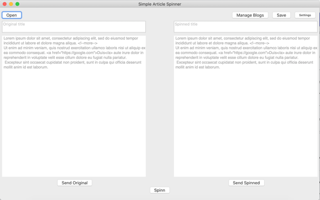 Simple Article Spinner