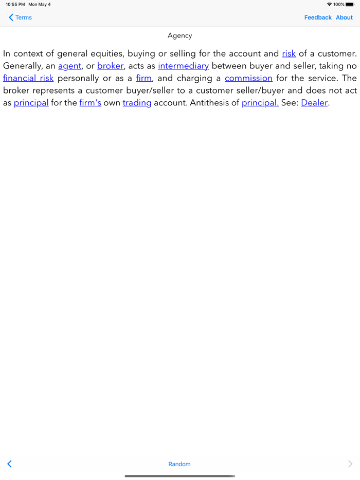 Harveys Financial Glossary