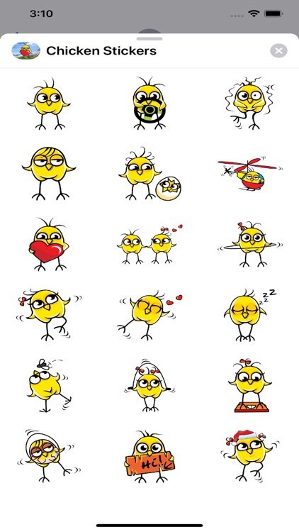 Chicken Emoji Stickers