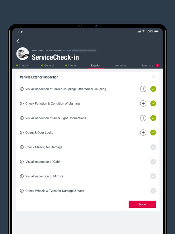 MAN ServiceCheck-in
