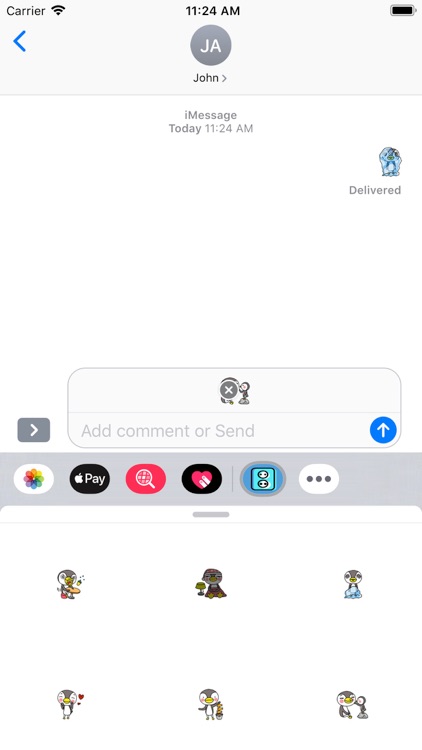 Yellow-billed Penguin sticker