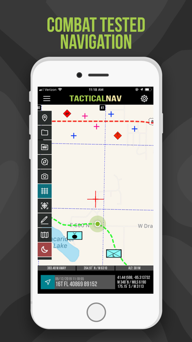 Tactical NAV - GPS Navigation App For Military and First Responders Screenshot 1