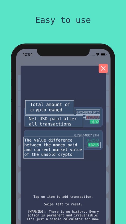 Crypto Counter - Transactions