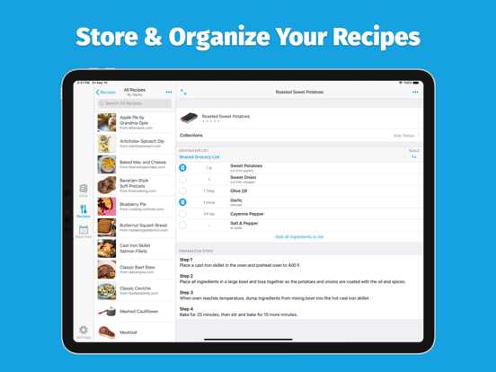 AnyList – Grocery Shopping List, Recipe Manager & Meal Planning Calendar screenshot