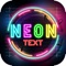 Using this app you can write neon sign text on photo
