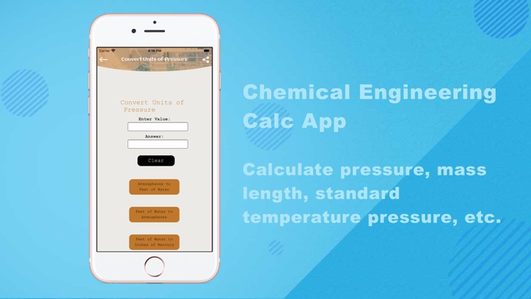 Chemical Engineering Calc App