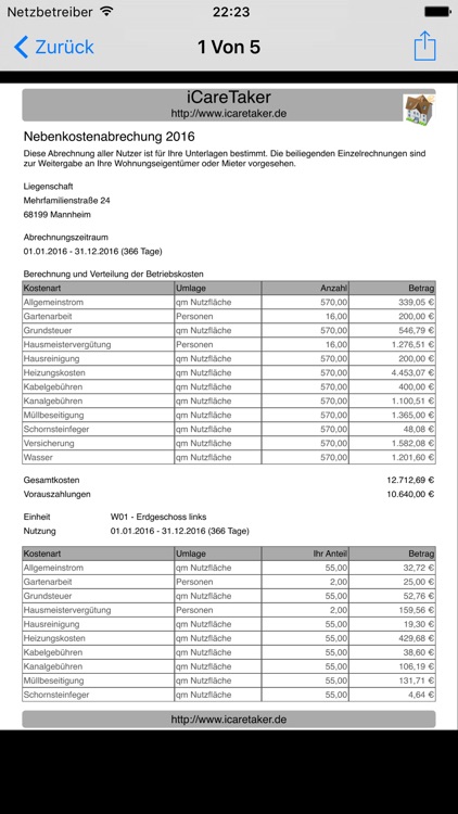 Nebenkosten+ screenshot-4