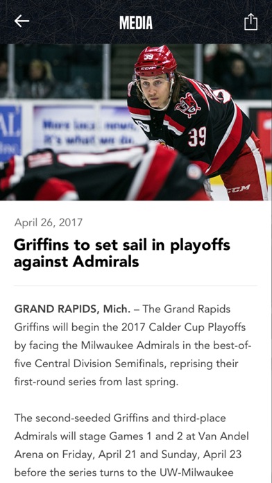Grand Rapids Griffins screenshot 4