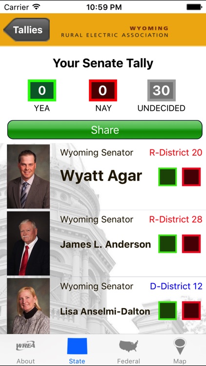 Wyoming Legislative Roster