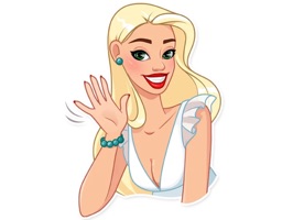 Rich Girl is a funny sticker pack that will bring happiness and good mood to you and your friends