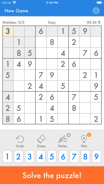 Sudoku - Classic Number Game