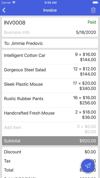 Invoice Simple Lite screenshot-3
