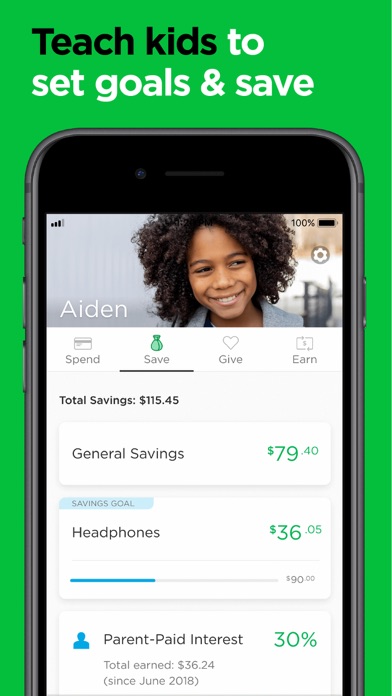 2020 Greenlight Debit Card for Kids iphone / ipad App ...
