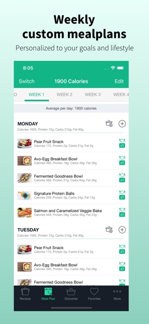 Mealplan: Meal Plans & Recipes(圖2)-速報App