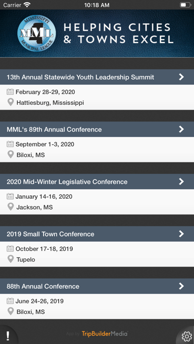 MML Events screenshot 2