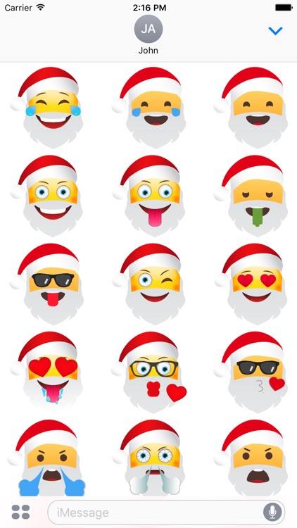 Santa Says eMoji Stickers