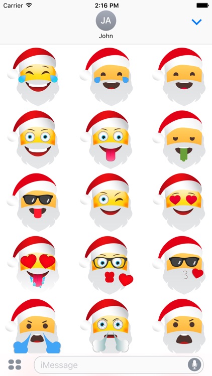 Santa Says eMoji Stickers by Creative Design Concepts LLC