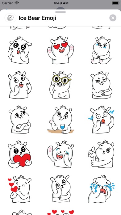 Ice Bear Emoji screenshot 4