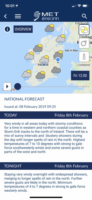 Met Éireann Weather Ireland(圖4)-速報App